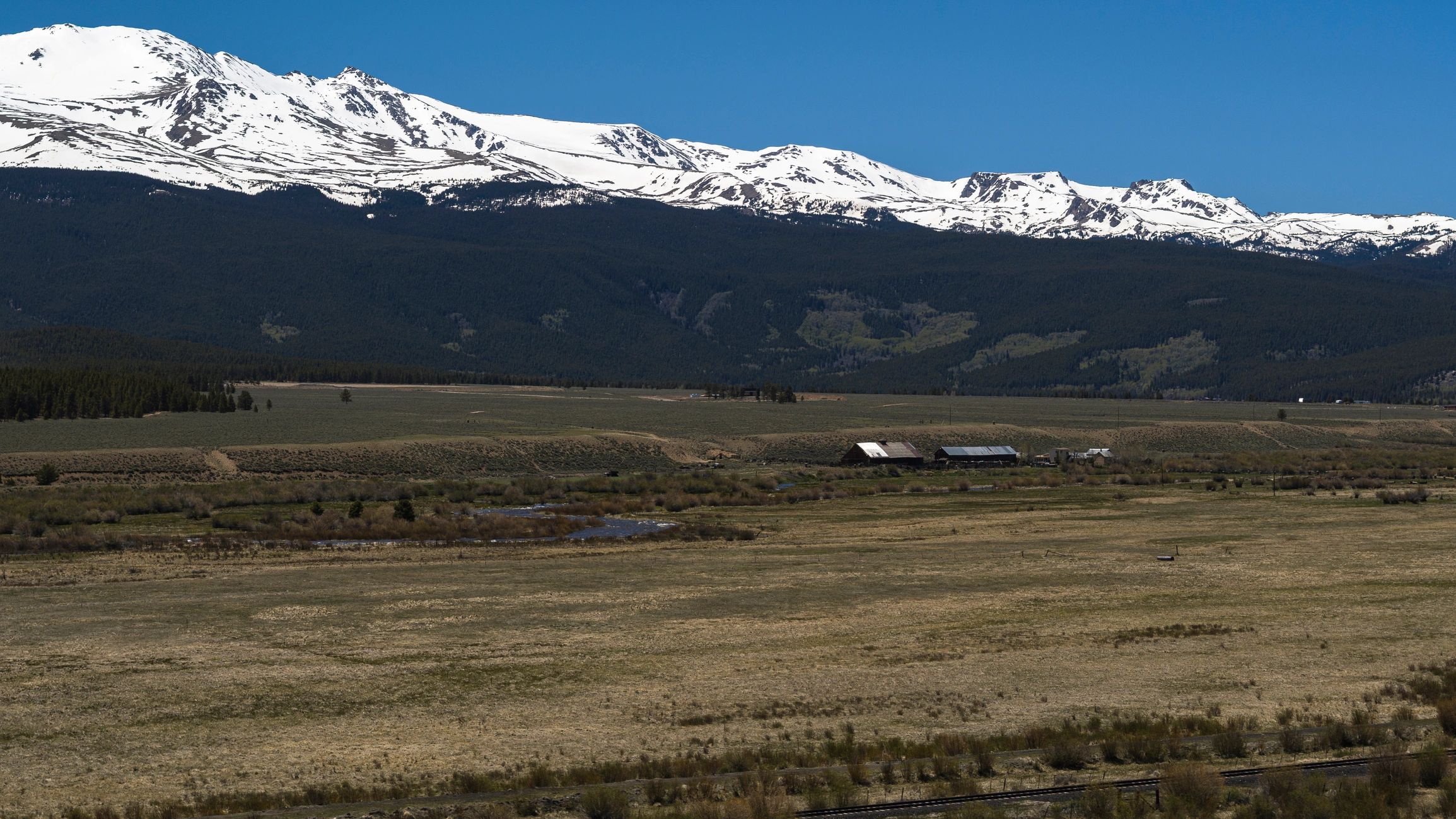 Colorado barn in rural field