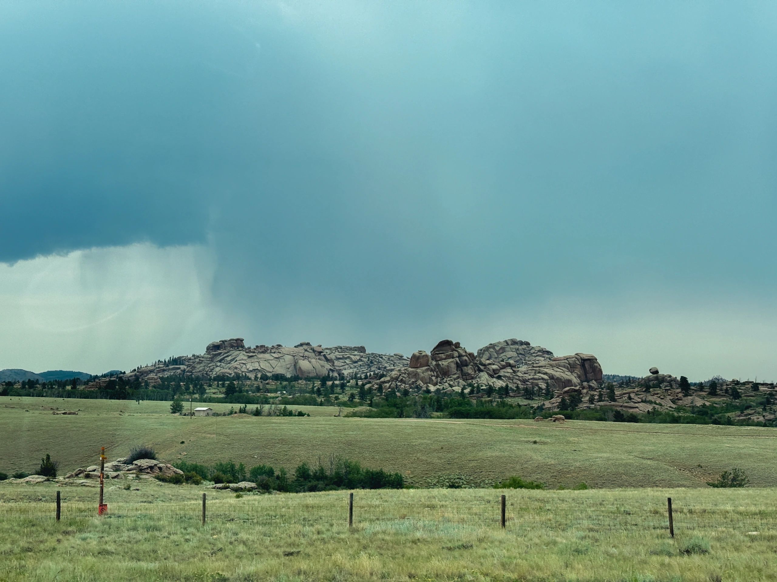 Colorado barn in rural field