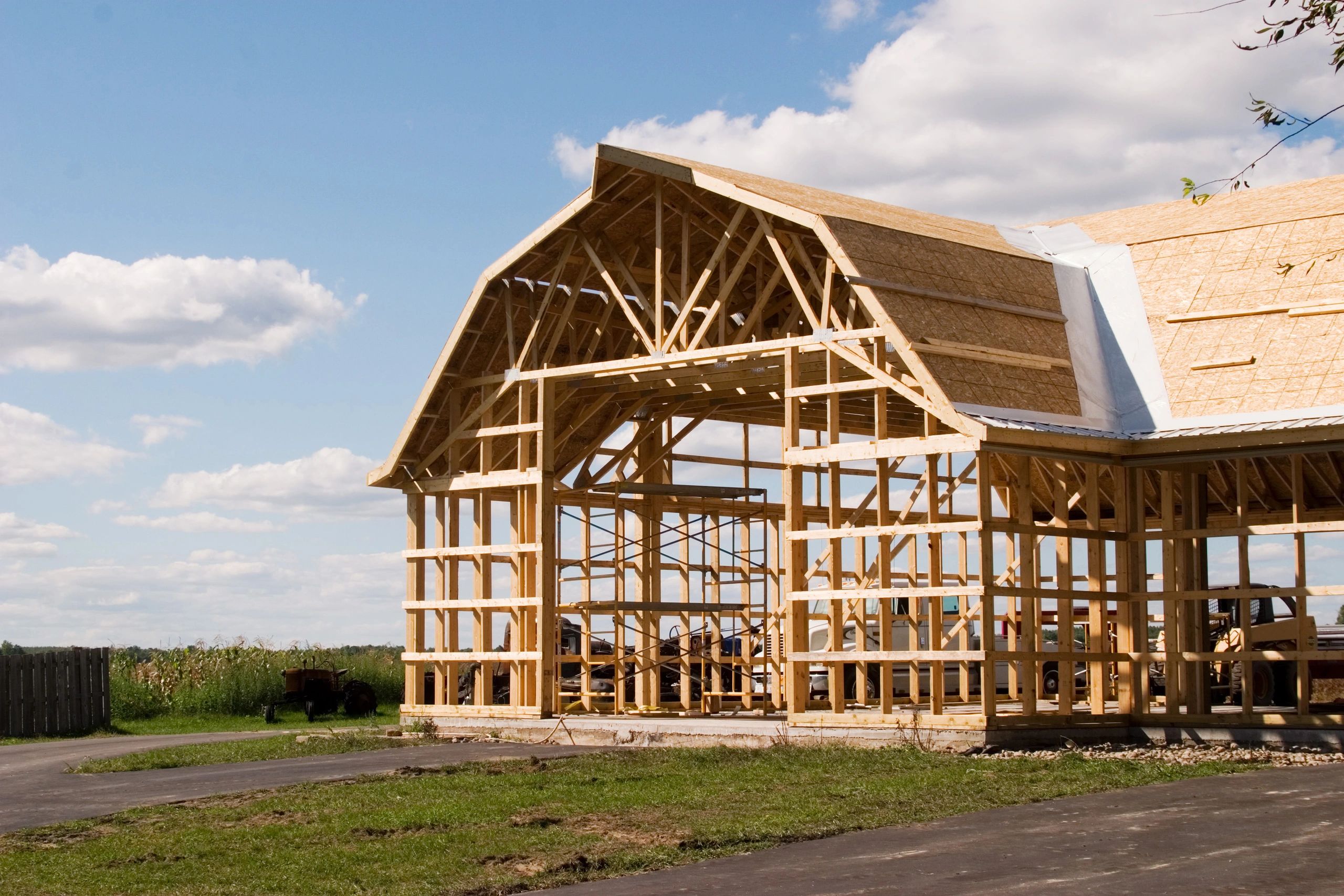custom pole barn installation